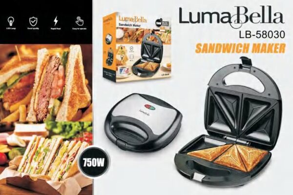 ساندوتش ميكر 750 وات لوما بيلا
LB-58030